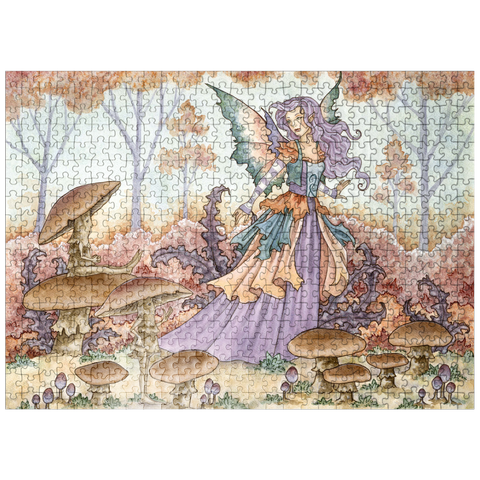 puzzleplate Mushroom Folk Fairy - Amy Brown 500 Jigsaw Puzzle