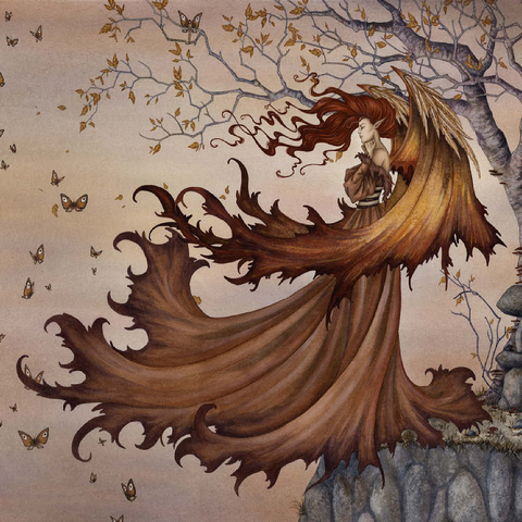 Passage To Autumn Fairy - Amy Brown 100 Jigsaw Puzzle 3D Modell