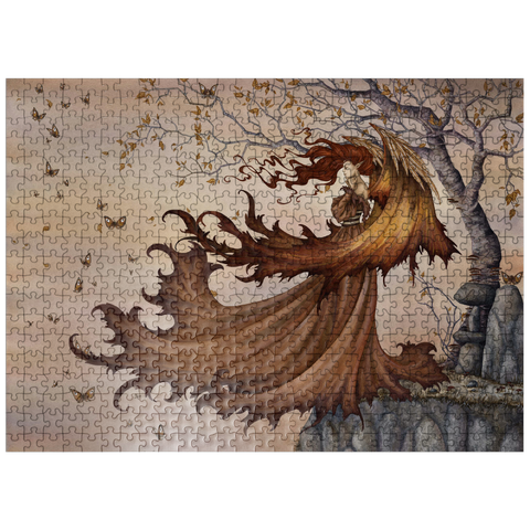 puzzleplate Passage To Autumn Fairy - Amy Brown 500 Jigsaw Puzzle