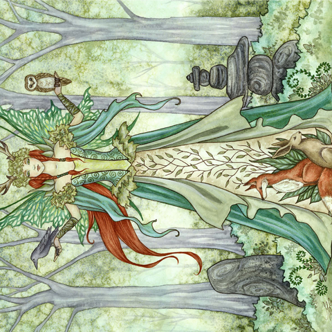 The Caretaker Fairy - Amy Brown 1000 Jigsaw Puzzle 3D Modell