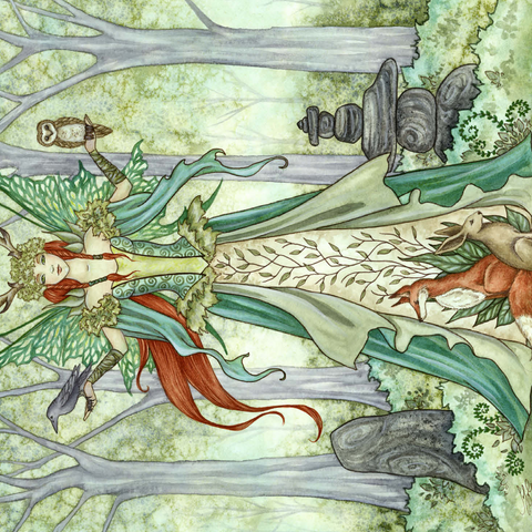 The Caretaker Fairy - Amy Brown 500 Jigsaw Puzzle 3D Modell