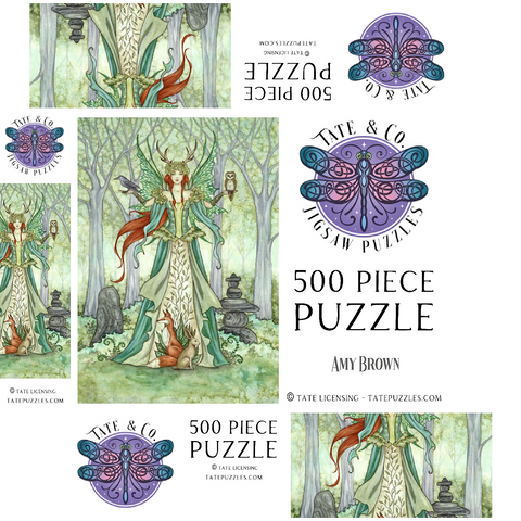 The Caretaker Fairy - Amy Brown 500 Jigsaw Puzzle box 3D Modell