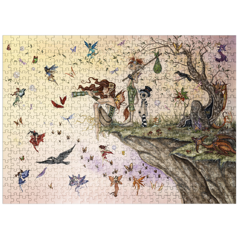 puzzleplate Where The Wind Takes You Fairy - Amy Brown 500 Jigsaw Puzzle