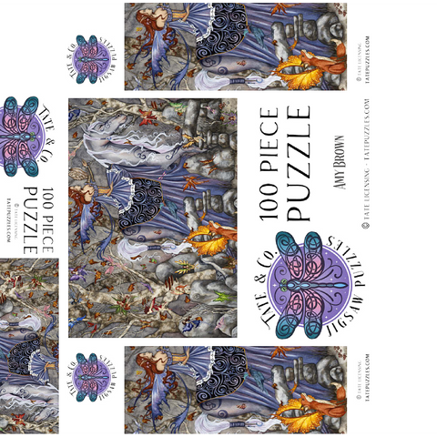 Enchanted Forest Fairy - Amy Brown 100 Jigsaw Puzzle box 3D Modell