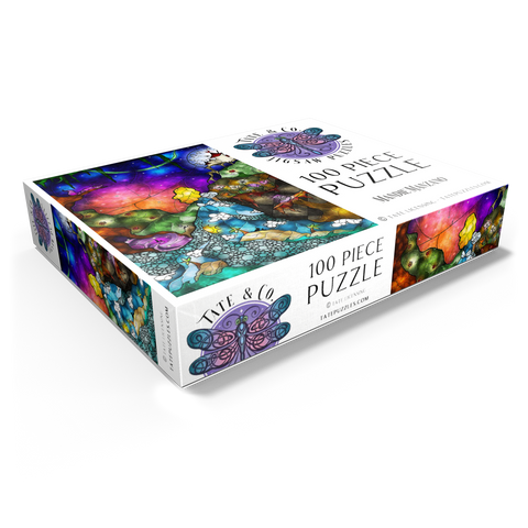 Off to Wonderland Stained Glass - Mandie Manzano 100 Jigsaw Puzzle box view1