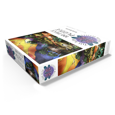 The Shepherds Cottage Stained Glass - Mandie Manzano 100 Jigsaw Puzzle box view1