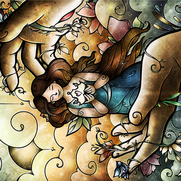 Who You Say I Am Stained Glass 1000 Jigsaw Puzzle 3D Modell