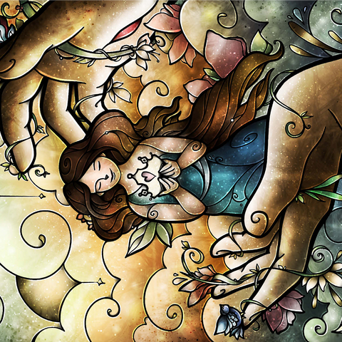 Who You Say I Am Stained Glass 1000 Jigsaw Puzzle 3D Modell