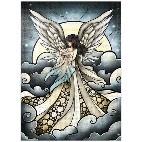 puzzleplate Child of Heaven Stained Glass 1000 Jigsaw Puzzle