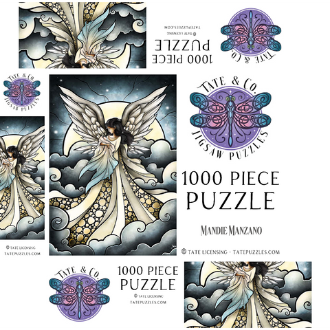 Child of Heaven Stained Glass 1000 Jigsaw Puzzle box 3D Modell