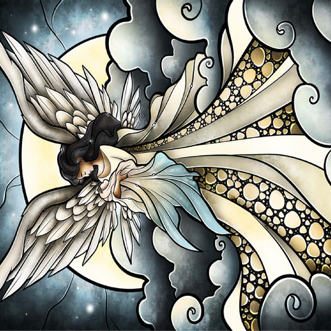 Child of Heaven Stained Glass - Mandie Manzano 100 Jigsaw Puzzle 3D Modell