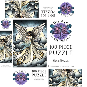 Child of Heaven Stained Glass - Mandie Manzano 100 Jigsaw Puzzle box 3D Modell
