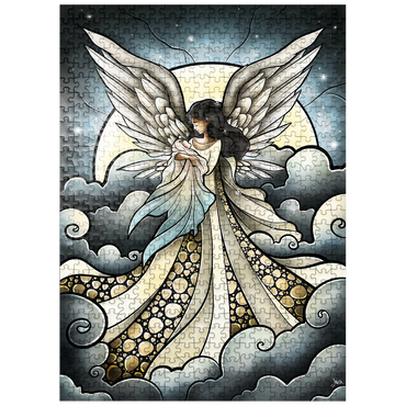 puzzleplate Child of Heaven Stained Glass 500 Jigsaw Puzzle