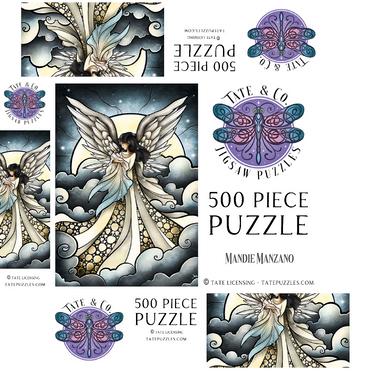 Child of Heaven Stained Glass 500 Jigsaw Puzzle box 3D Modell