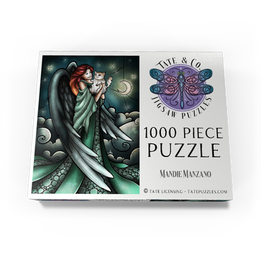 All Cats Do Go to Heaven Stained Glass 1000 Jigsaw Puzzle box view3