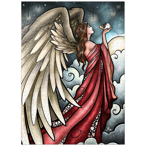 puzzleplate All Guineas Go to Heaven Stained Glass 1000 Jigsaw Puzzle