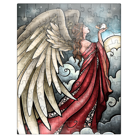 puzzleplate All Guineas Go to Heaven Stained Glass - Mandie Manzano 100 Jigsaw Puzzle