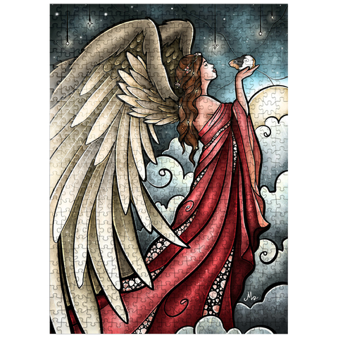 puzzleplate All Guineas Go to Heaven Stained Glass 500 Jigsaw Puzzle