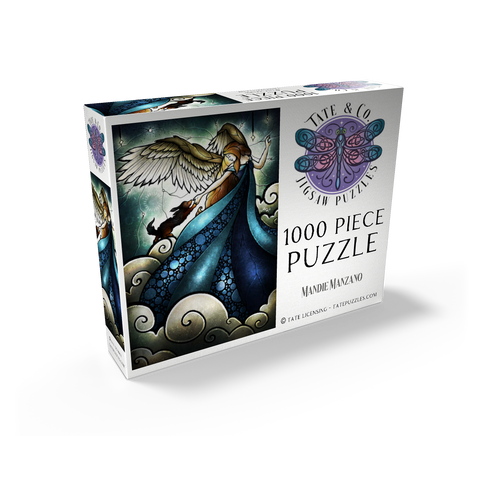 All Dogs Do Go To Heaven Stained Glass 1000 Jigsaw Puzzle box view2