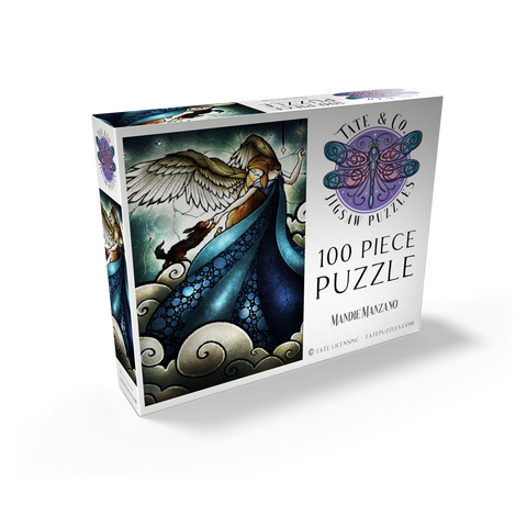 All Dogs Do Go To Heaven Stained Glass - Mandie Manzano 100 Jigsaw Puzzle box view2