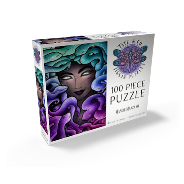 Medusa Stained Glass - Mandie Manzano 100 Jigsaw Puzzle box view2