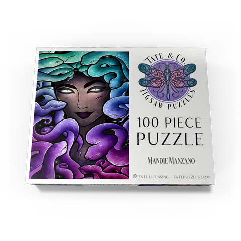 Medusa Stained Glass - Mandie Manzano 100 Jigsaw Puzzle box view3