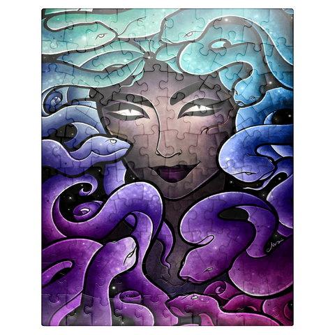 puzzleplate Medusa Stained Glass - Mandie Manzano 100 Jigsaw Puzzle