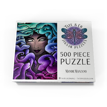 Medusa Stained Glass 500 Jigsaw Puzzle box view3