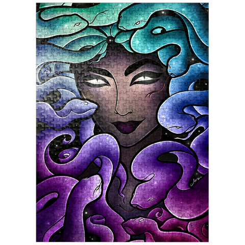 puzzleplate Medusa Stained Glass 500 Jigsaw Puzzle