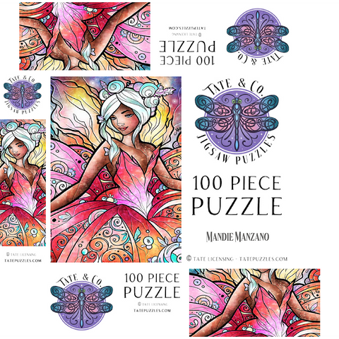 The Sugar Plum Fairy - Mandie Manzano 100 Jigsaw Puzzle box 3D Modell