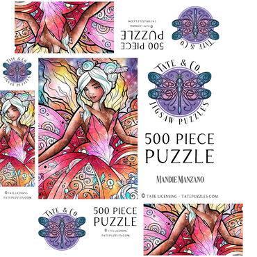 The Sugar Plum Fairy 500 Jigsaw Puzzle box 3D Modell