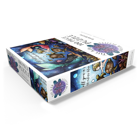 Story Time Stained Glass - Mandie Manzano 100 Jigsaw Puzzle box view1