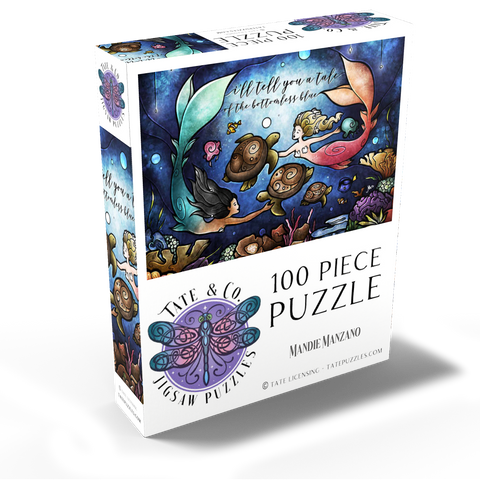 Story Time Stained Glass - Mandie Manzano 100 Jigsaw Puzzle box view2