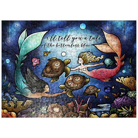 puzzleplate Story Time Stained Glass 500 Jigsaw Puzzle