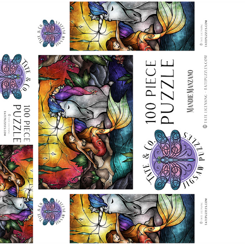 Treasured Friends - Mandie Manzano 100 Jigsaw Puzzle box 3D Modell