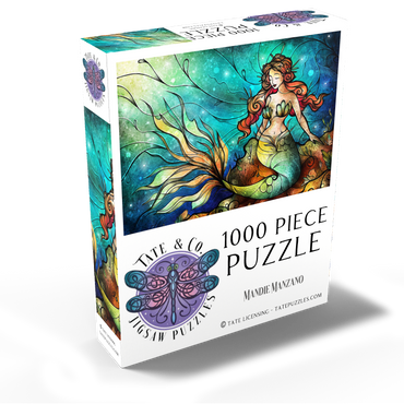 The Serene Siren Stained Glass 1000 Jigsaw Puzzle box view2
