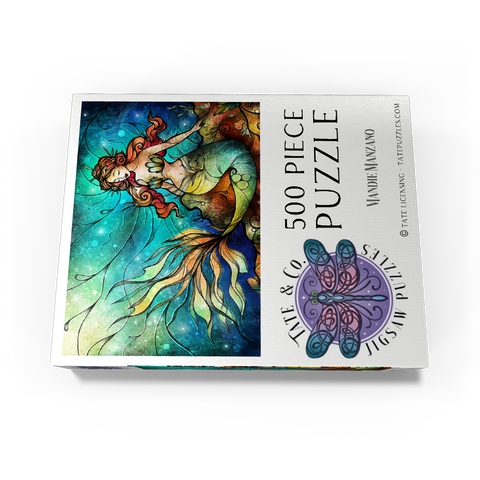 The Serene Siren Stained Glass 500 Jigsaw Puzzle box view3