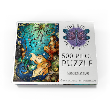 Friends Under the Sea Stained Glass 500 Jigsaw Puzzle box view3