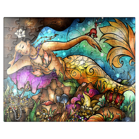 puzzleplate Mer De Lis Mermaid - Mandie Manzano 100 Jigsaw Puzzle