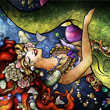 Croc A Doc Baby Stained Glass 1000 Jigsaw Puzzle 3D Modell