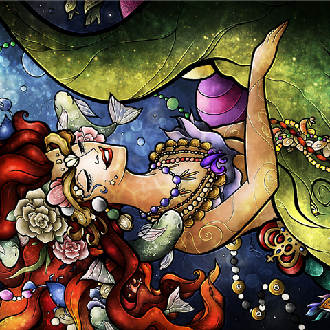 Croc A Doc Baby Stained Glass 1000 Jigsaw Puzzle 3D Modell