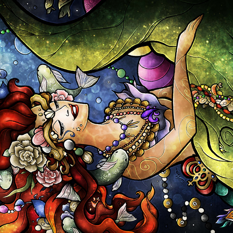 Croc A Doc Baby Stained Glass 500 Jigsaw Puzzle 3D Modell