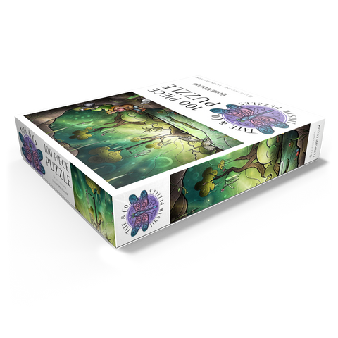 Bayou Enchantment Stained Glass - Mandie Manzano 100 Jigsaw Puzzle box view1