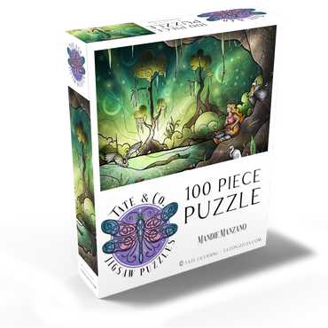 Bayou Enchantment Stained Glass - Mandie Manzano 100 Jigsaw Puzzle box view2