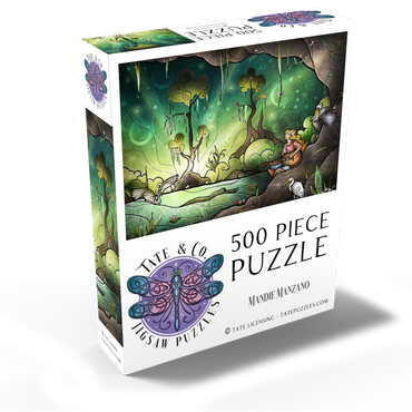 Bayou Enchantment Stained Glass 500 Jigsaw Puzzle box view2