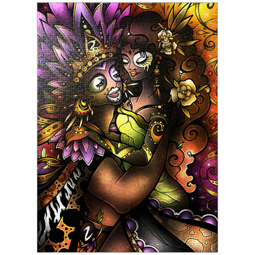 puzzleplate Zulu Stained Glass 1000 Jigsaw Puzzle