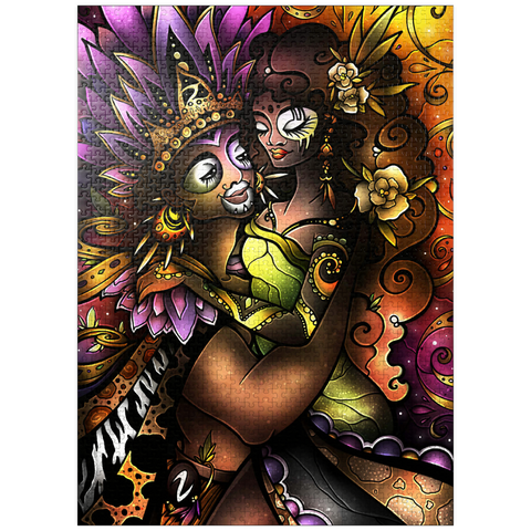 puzzleplate Zulu Stained Glass 1000 Jigsaw Puzzle