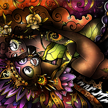 Zulu Stained Glass 1000 Jigsaw Puzzle 3D Modell