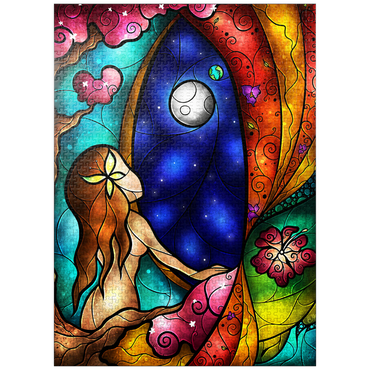 puzzleplate I Miss You Stained Glass 1000 Jigsaw Puzzle