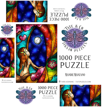 I Miss You Stained Glass 1000 Jigsaw Puzzle box 3D Modell